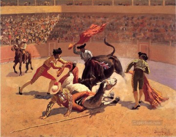 Bull Kampf in Mexiko Alt American West cowboy Frederic Remington Ölgemälde